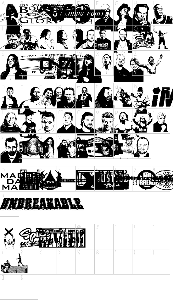 character map